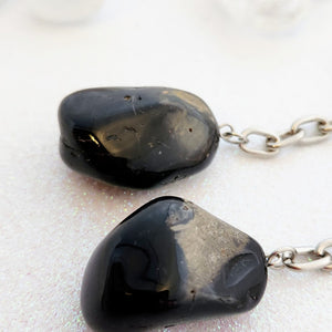 Onyx Tumbled Keyring