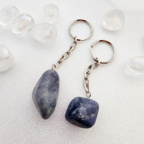 Blue Aventurine aka Blue Quartz Keyring (assorted)