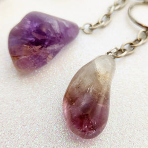 Ametrine Tumbled Keyring