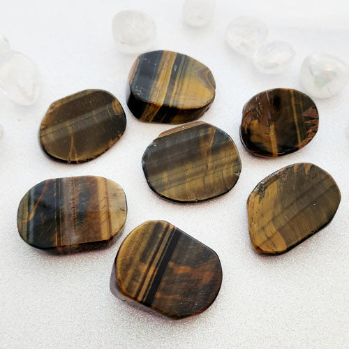 Gold Tiger's Eye Polished Slab (assort. approx. 3.9-4.7X3.2-3.9cm)