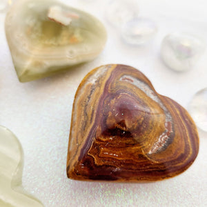 Banded Calcite aka Marble Onyx Heart