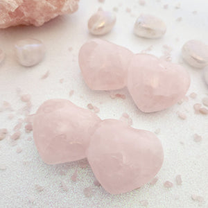 Rose Quartz Twin Flame Hear