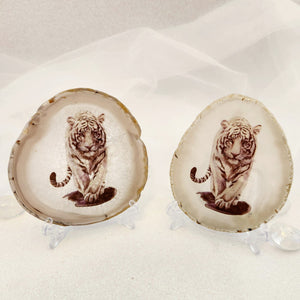 Agate Slice with Tiger Deca