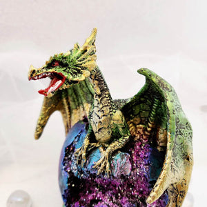 Dragon on Geode with LED