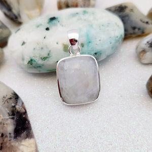 Moonstone Square Pendant