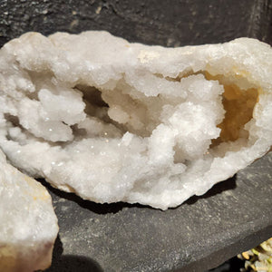 Quartz Geode Split Pair