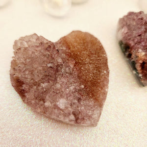 Amethyst Druzy Heart