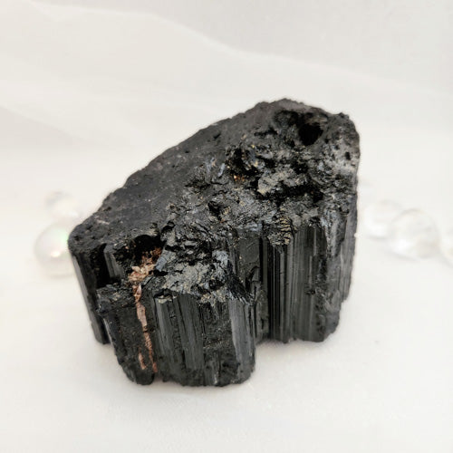 Black Tourmaline Rough Rock (approx. 9.2x5.8cm)