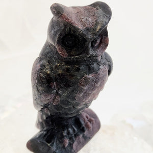 Garnet in Astrophyllite Owl