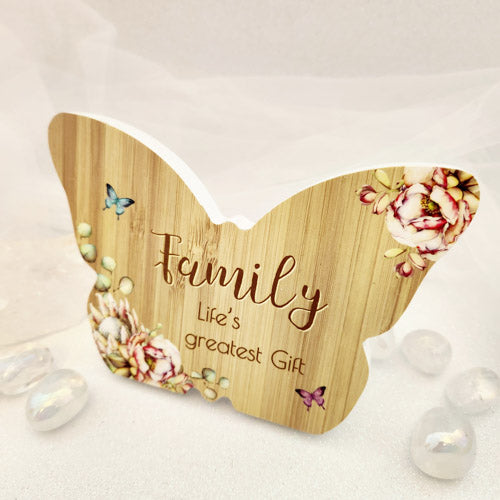 Family Butterfly Plaque