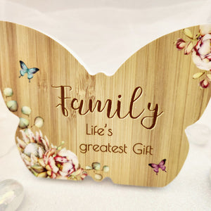 Family Butterfly Plaque