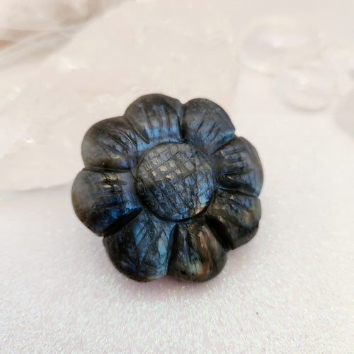 Labradorite Double Sided Flower (approx. 5x5cm)