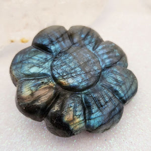 Labradorite Double Sided Flower