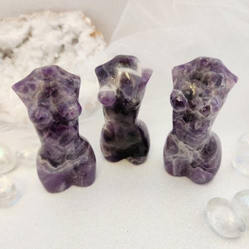 Chevron Amethyst Divine Feminine (assorted. approx 7.7-7.9x2.9-3cm