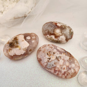 Blossom aka Flower Agate Palm Stone