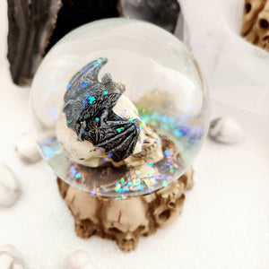 Skull Snow Globe with Assorted Animals