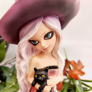 Witch with her Black Cat