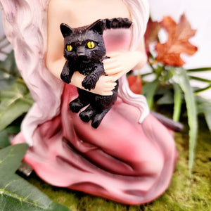 Witch with her Black Cat