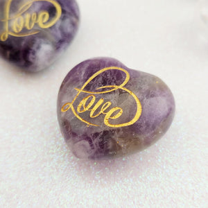 Amethyst Love Heart