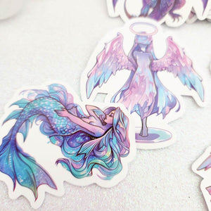 Angel, Mermaid & Dragon Self-Adhesive Sticker