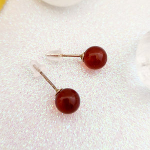 Amber Stud Earrings