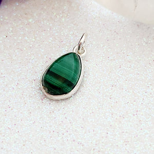 Malachite Tear Drop Pendant