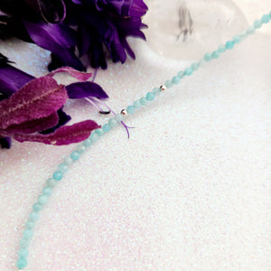 Amazonite Faceted Bead Necklace