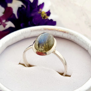 Labradorite Oval Ring