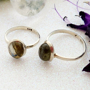 Labradorite Oval Ring