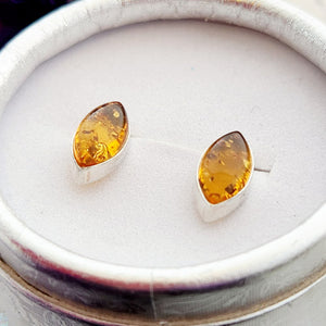 Amber Marquise Stud Earrings