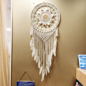 White Crochet Dream Catcher