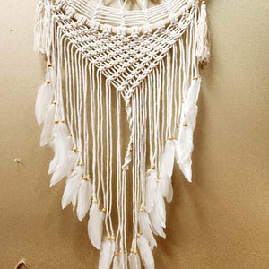 White Crochet Dream Catcher