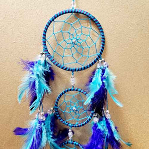 Teal and Purple Dream Catcher