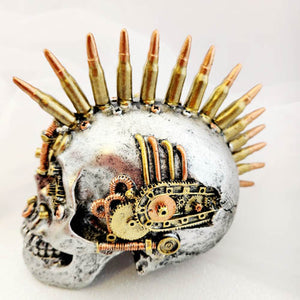 Steampunk Skull with Mohawk