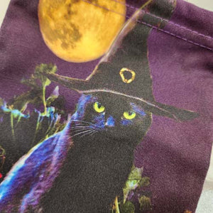 Witchy Cat Drawstring Bag