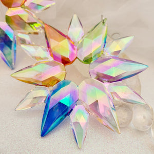 Hanging Rainbow Snowflake Prism