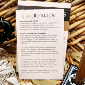 Brown Grounding Spell Candles