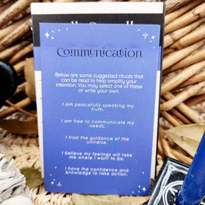 Blue Communication Spell Candles