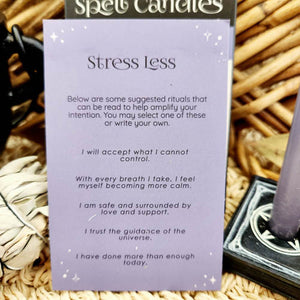 Grey Stress Less Spell Candles