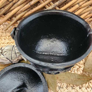 Triple Moon Cast Iron Incense/Resin Cauldron