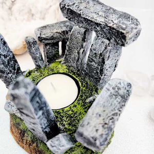 Grey Stone Circle Oil Burner