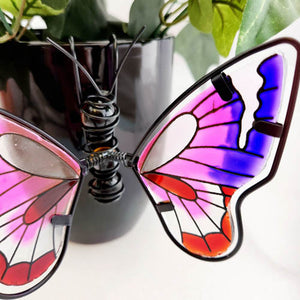 Pink & Purple Butterfly Plant Pot Hanger