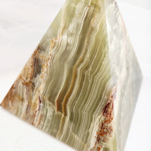 Banded Calcite aka Marble Onyx Pyramid