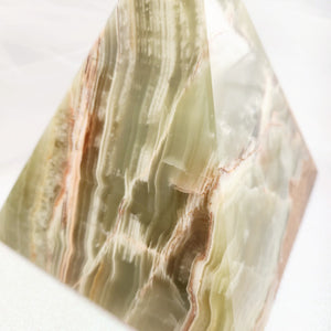 Banded Calcite aka Marble Onyx Pyramid