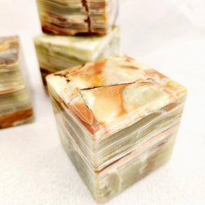 Banded Calcite aka Marble Onyx Cube