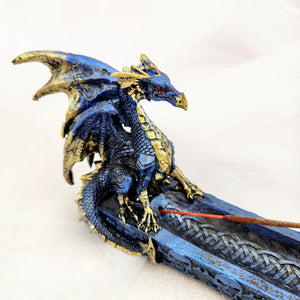 Blue Dragon Incense Holder