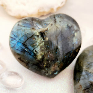 Labradorite Heart