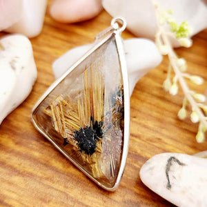 Golden Rutilated Quartz Pendant