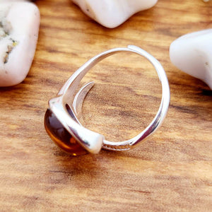 Amber Oval Ring