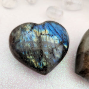 Labradorite Heart